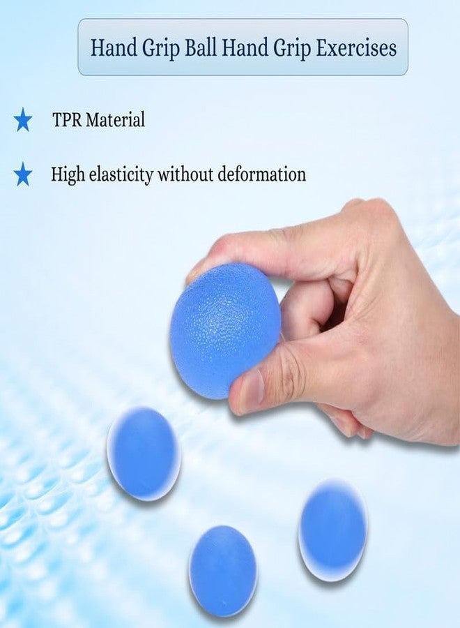 VDNSI Physical Therapy Hand Exercise Balls, Stress Relief Balls for Adults, Squeeze Balls Kits for Hand Finger Wrist Muscles, Hand Grip Strengthener Trainer, Finger Exerciser (1PCS, Multicolor) - Image 4
