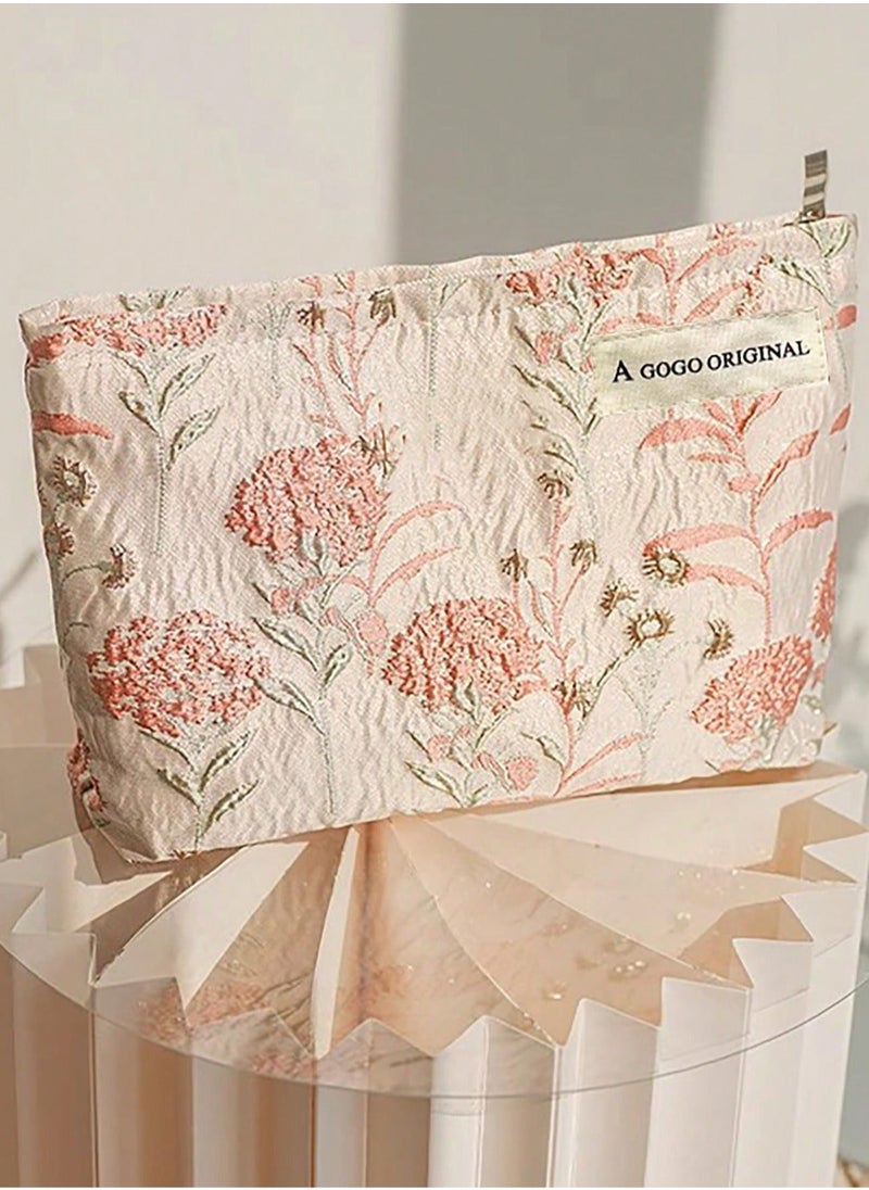 أغوغو_أوريجينال حقيبة مستحضرات التجميل باللون الوردي 26 * 19 * 15cm  - Image 4