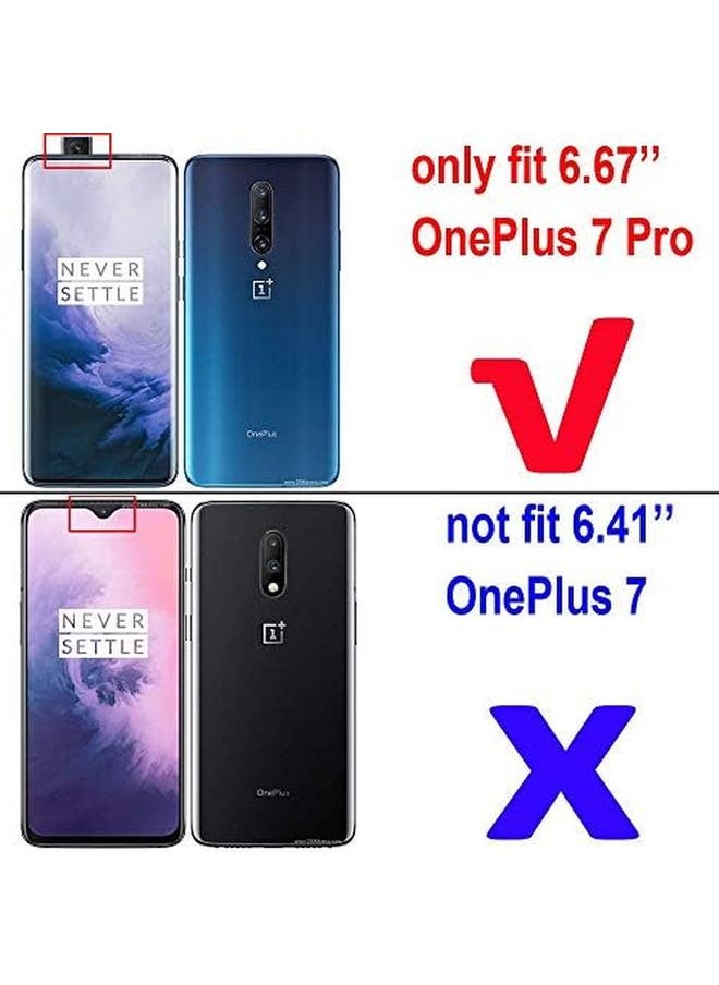 erorex - Lulumain Compatible With 1 Plus 7 Pro 1 Plus 7T Pro Case Metal Ring Grip Kickstand Shockproof Hard Bumper Shell Works With Magnetic Car Mount Dual Layer Rugged Cover For Oneplus 7 Pro Oneplus 7T Pro Red - Image 1