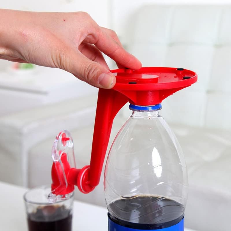 comfrt Creative Soda Cola Drinker Inverted Drinker Faucet Simple Switch Drinker Soda Dispenser Bottle Coke Upside Down Drinking Water Dispense Machine Party Home Bar Accessory - Image 3