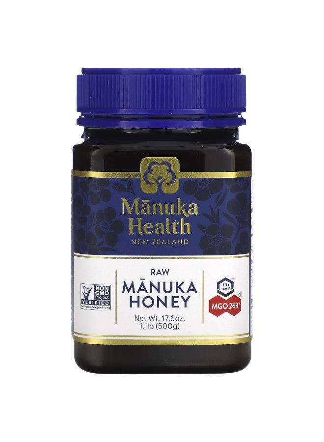 Manuka health Manuka Health, Raw Manuka Honey, UMF 10+, MGO 263+, 17.6 oz (500 g) 