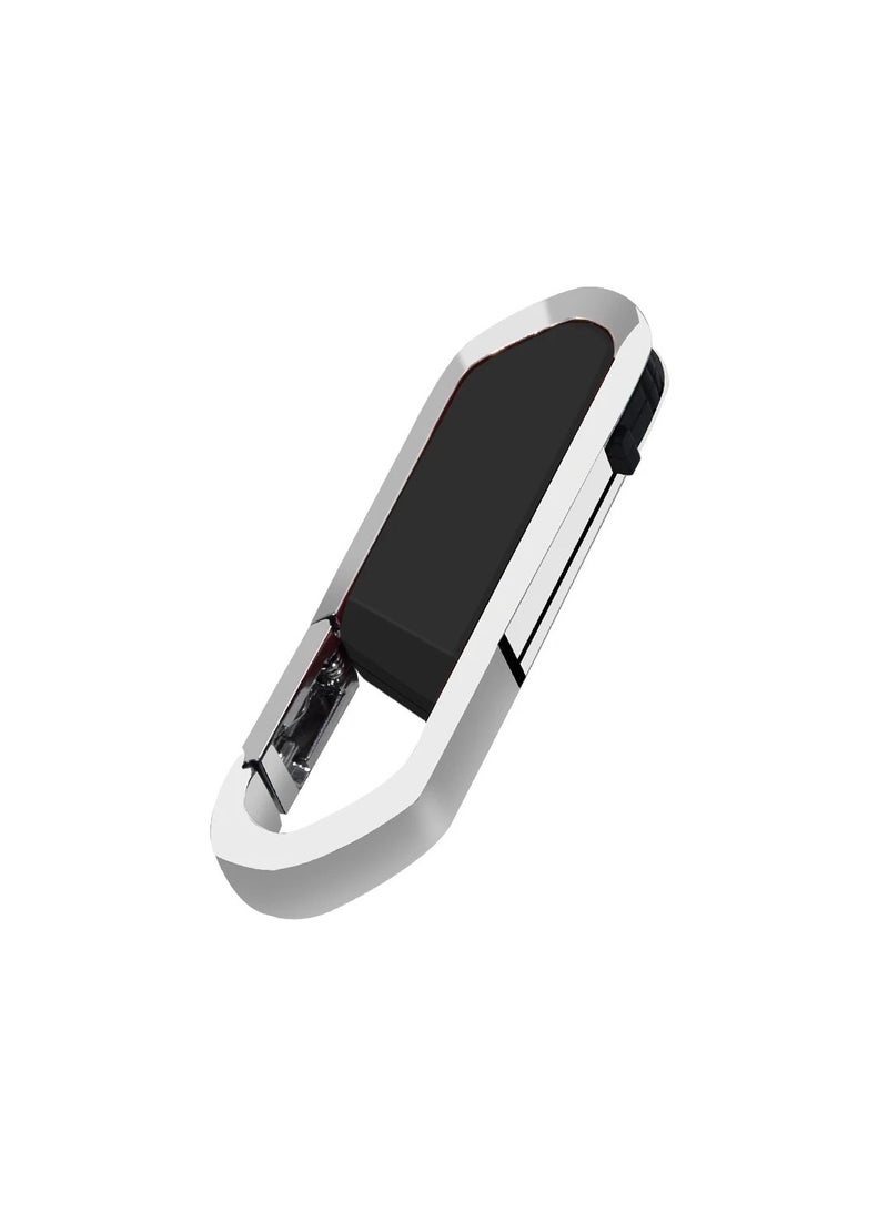 AROAQ USB Flash Drive, Portable Metal Thumb Drive with Keychain, USB 2.0 Flash Drive Memory Stick, Convenient and Fast Pen Thumb U Disk for External Data Storage, (1pc 4GB Black)  - Image 1