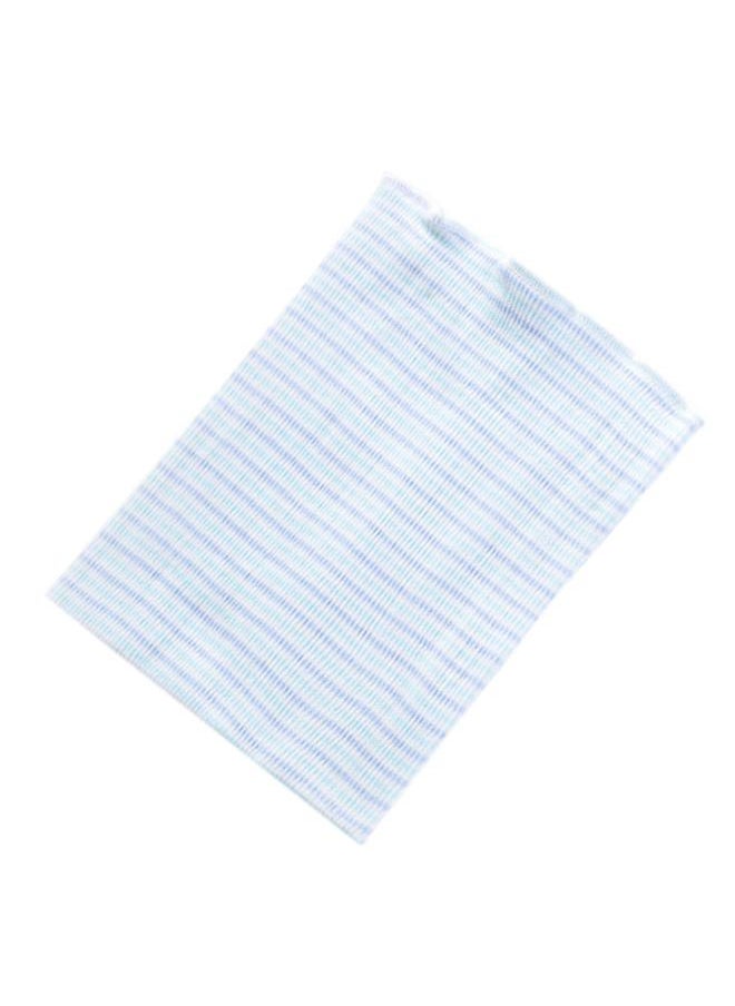 Thoraya - Baby Belly Button Band Seamless Pure Cotton Stripe Unisex Belly Button Protector Band 6.7in Single Layer Length Wide Blue Stripe - Image 1