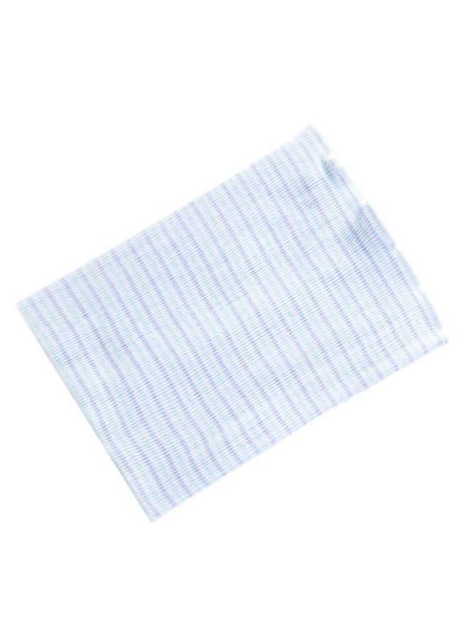 Thoraya - Baby Belly Button Band Seamless Pure Cotton Stripe Unisex Belly Button Protector Band 6.7in Single Layer Length Wide Blue Stripe - Image 1