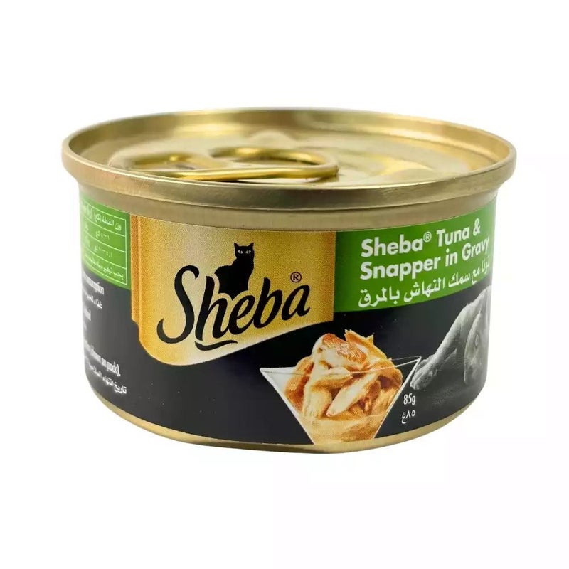 Sheba Wet Cat Food With The Flavor Of Tuna And Snapper In Gravy- 85gms - Image 1