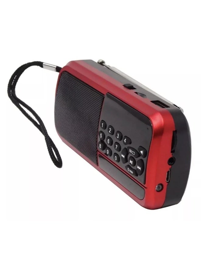 جوك راديو H798BT محمول يعمل بتقنية البلوتوث – راديو FM رقمي مع مشغل MP3 عبر USB وبطاقة TF، ومكبر صوت بلوتوث، ومدخل AUX (3.5 مم)، وبطارية ليثيوم قابلة لإعادة الشحن، وميزات البحث التلقائي وحفظ القنوات؛ مناسب للاستخدام المنزلي وأثناء السفر وفي الأماكن المفتوحة. - Image 3