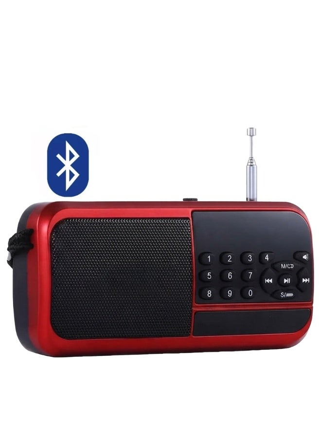 جوك راديو H798BT محمول يعمل بتقنية البلوتوث – راديو FM رقمي مع مشغل MP3 عبر USB وبطاقة TF، ومكبر صوت بلوتوث، ومدخل AUX (3.5 مم)، وبطارية ليثيوم قابلة لإعادة الشحن، وميزات البحث التلقائي وحفظ القنوات؛ مناسب للاستخدام المنزلي وأثناء السفر وفي الأماكن المفتوحة. - Image 1