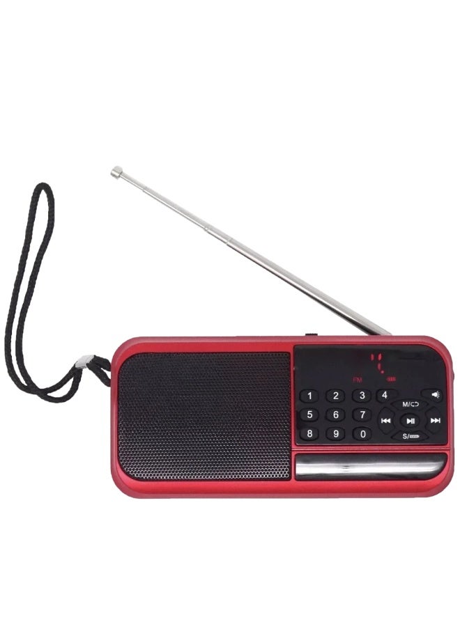 جوك راديو H798BT محمول يعمل بتقنية البلوتوث – راديو FM رقمي مع مشغل MP3 عبر USB وبطاقة TF، ومكبر صوت بلوتوث، ومدخل AUX (3.5 مم)، وبطارية ليثيوم قابلة لإعادة الشحن، وميزات البحث التلقائي وحفظ القنوات؛ مناسب للاستخدام المنزلي وأثناء السفر وفي الأماكن المفتوحة. - Image 2