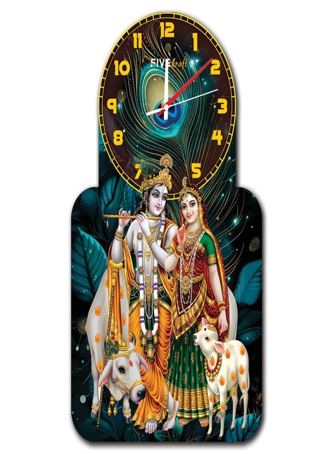 FIVE KRAFT Radha Krishna Wall Clock: A Beautiful Blend of Art and Time - Image 1
