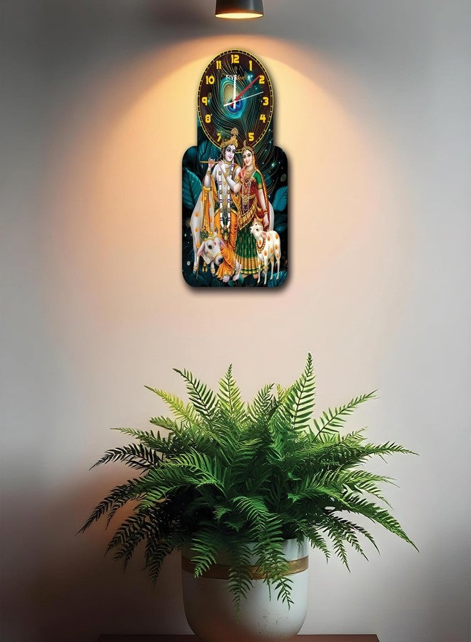 FIVE KRAFT Radha Krishna Wall Clock: A Beautiful Blend of Art and Time - Image 4