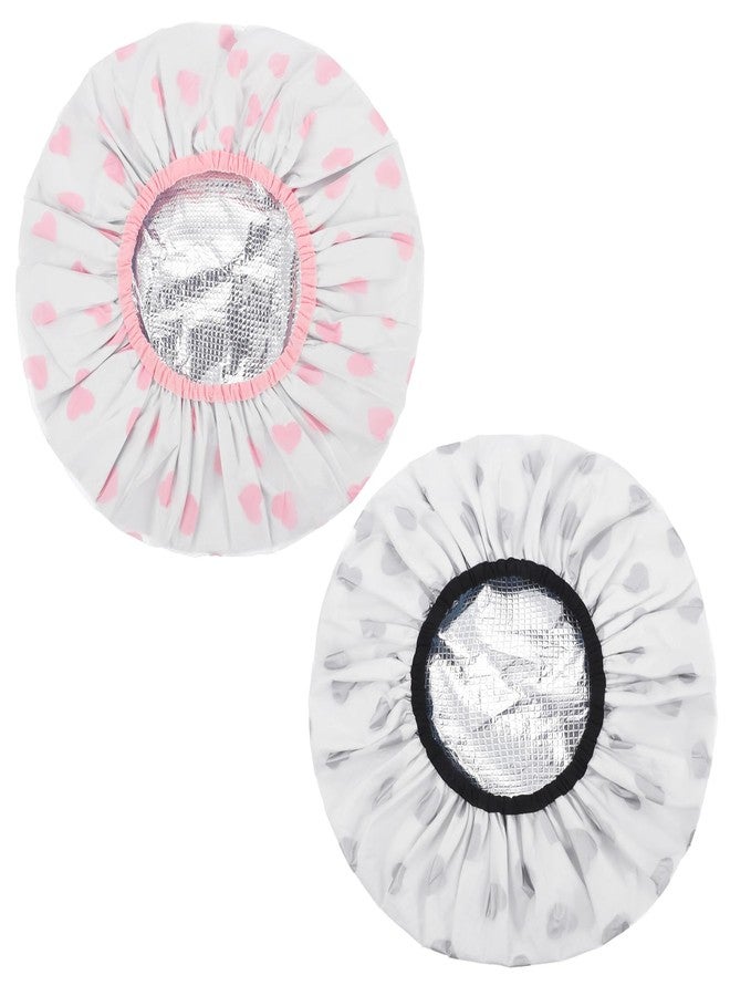 WSICSE 2 Pcs Deep Conditioning Hair Cap, Double Layer Heat Cap Steam Cap Processing Caps Shower Cap for Natural Hair Deep Conditioning - Image 1