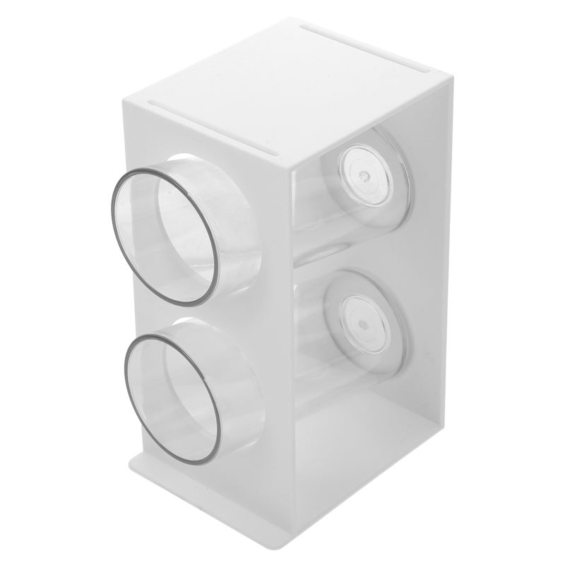 Office Pen Holder 2-compartment Pen Holder Double-grid Pen Container Desktop Pen Organizer - Image 1