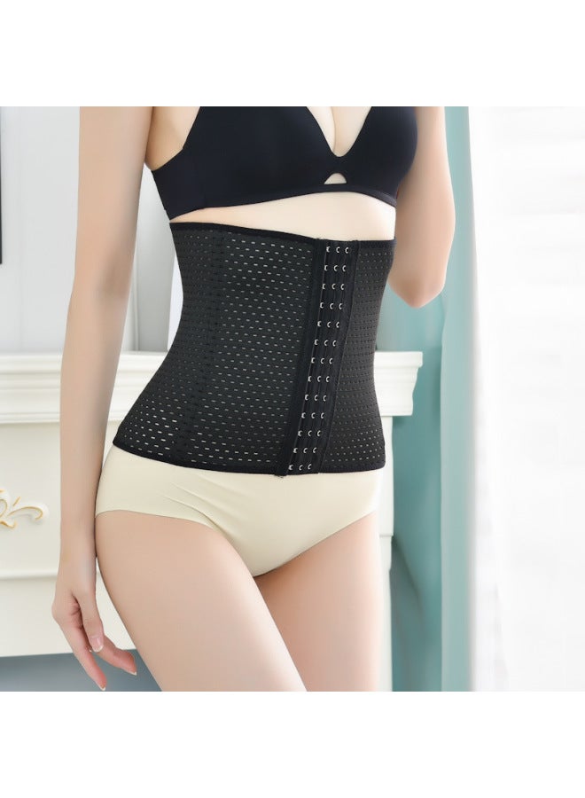 Direct Sale 3-row 13-buckle Hollow-out Waist Trainer Sports Fitness Waist Belt Body Shaping Waist Belt Postpartum Abdominal Belt