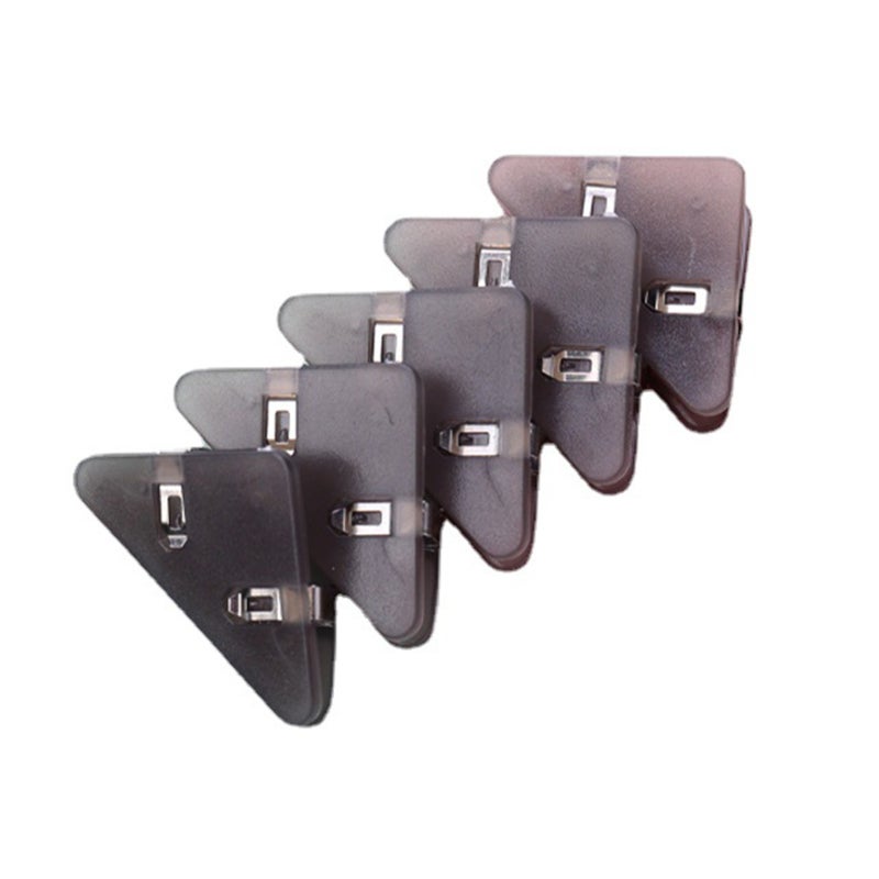 Kw-trio Triangle Paper Clamp 40 Sheet Capacity 5 Pieces PET Binder Clip Office Supplies: Desk Organizer Document Holder File Organizer for Home Office School Workshop - Image 1