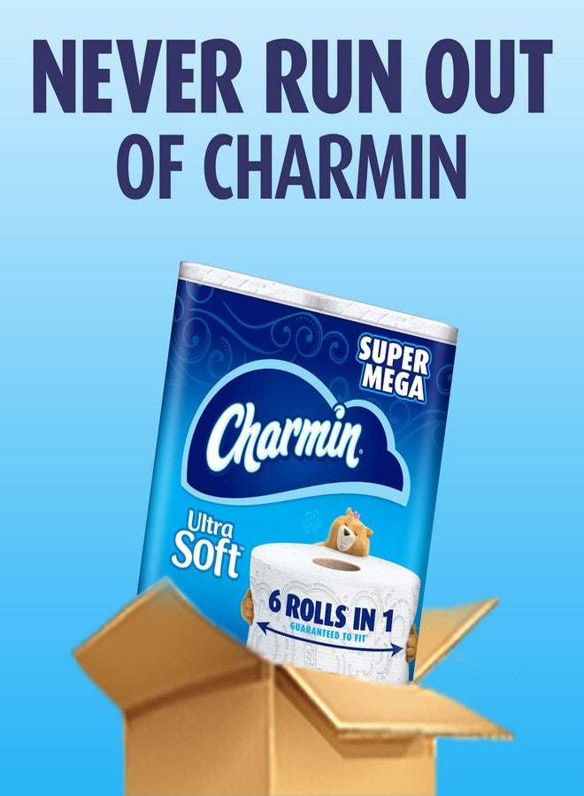 Charmin Ultra Soft Toilet Paper, 6 Super Mega Rolls = 36 Regular Rolls - Image 3