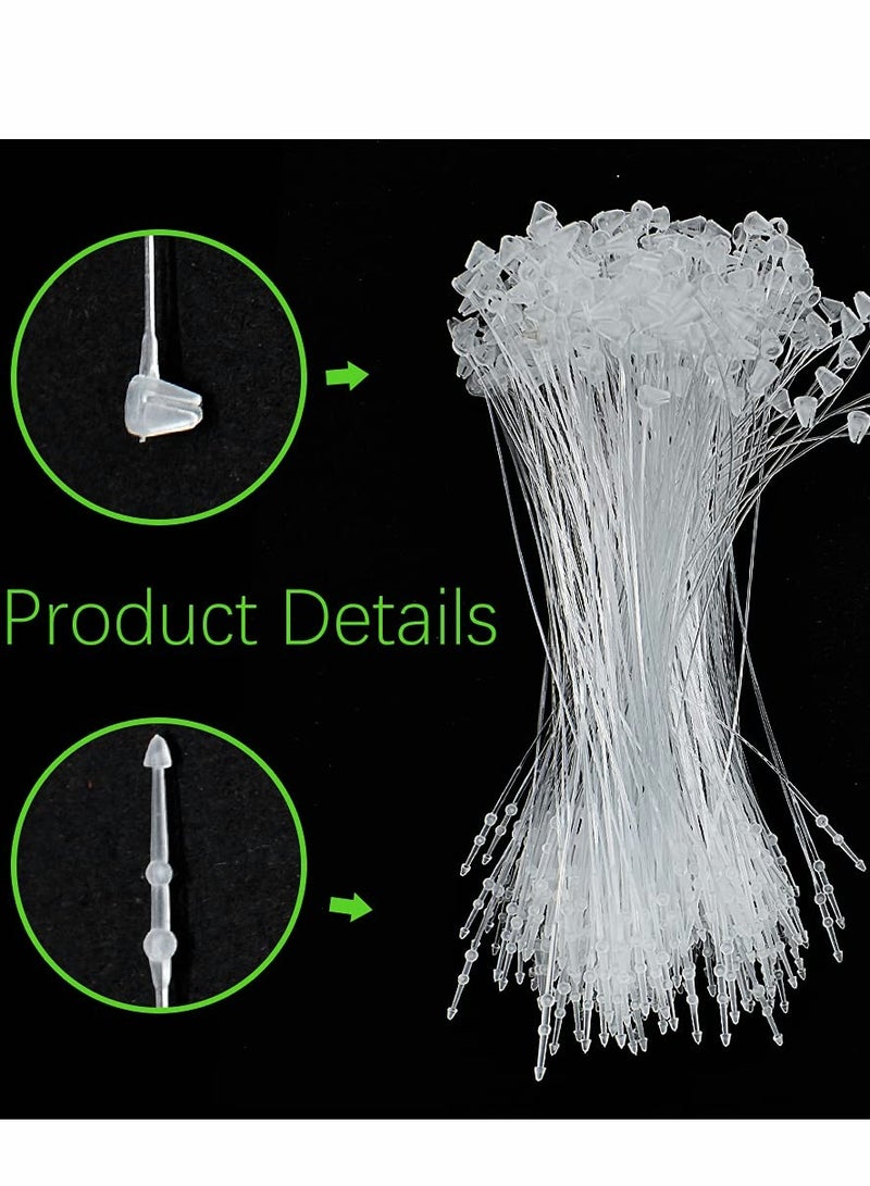 KASTWAVE 2000 Pcs 5 inch Plastic Fastener Clear Hang Tag Snap Lock Plastic Tag Fasteners Pin Security Loop for Retail Store Clothing Price Tag Pins - Image 3