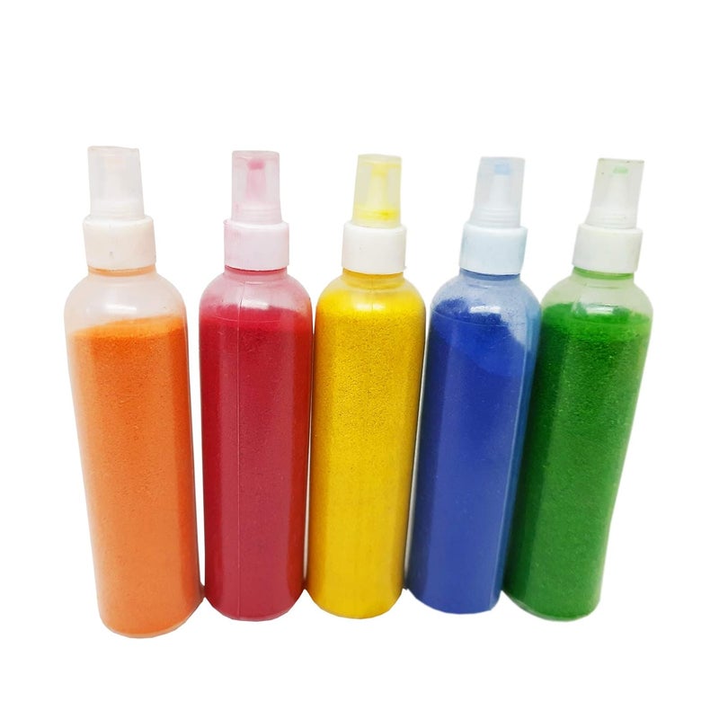 ascension Art Diwali Rangoli Stencil Kit includes 8 inches 5 Rangoli Net 10 Rangoli Powder Ceramic Bottles 80grams - Image 5
