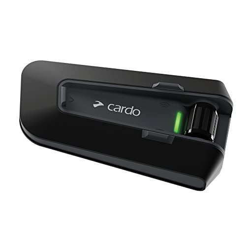 Cardo نظام الاتصال الداخلي لخوذة دراجة نارية كاردو باكتالك نيو، مقاوم للماء، الجيل الثاني من الشبكة - يتصل حتى 15 راكب، تشغيل صوتي طبيعي، مكبرات صوت عالية الدقة 40 مم - حزمة مزدوجة - Image 1