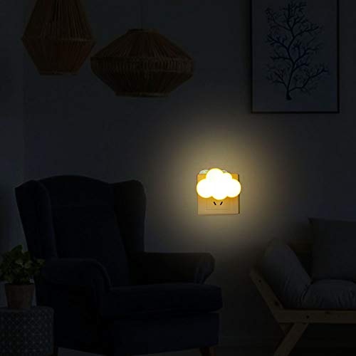 AUSAYE Sensor LED Night Light Plug-in Night Lights for Kids Adults, Cute Dream Lighting Wall Lamp Cloud NightLight for Bedroom Bathroom,Toilet,Stairs,Kitchen,Hallway Home Decor - Image 5