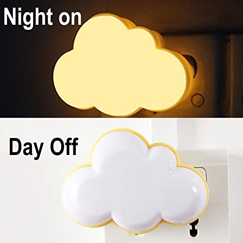 AUSAYE Sensor LED Night Light Plug-in Night Lights for Kids Adults, Cute Dream Lighting Wall Lamp Cloud NightLight for Bedroom Bathroom,Toilet,Stairs,Kitchen,Hallway Home Decor - Image 2