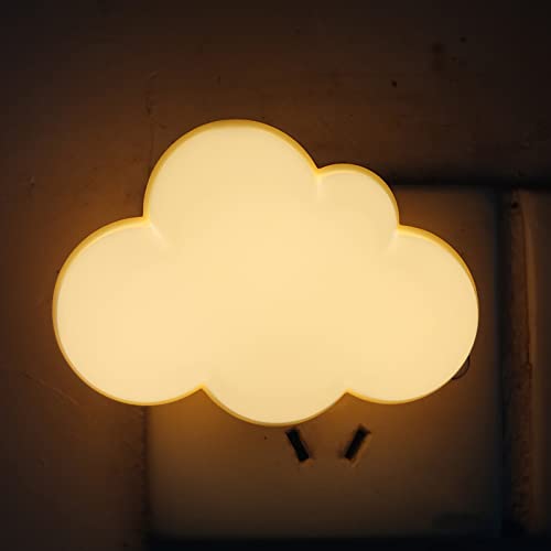 AUSAYE Sensor LED Night Light Plug-in Night Lights for Kids Adults, Cute Dream Lighting Wall Lamp Cloud NightLight for Bedroom Bathroom,Toilet,Stairs,Kitchen,Hallway Home Decor - Image 1