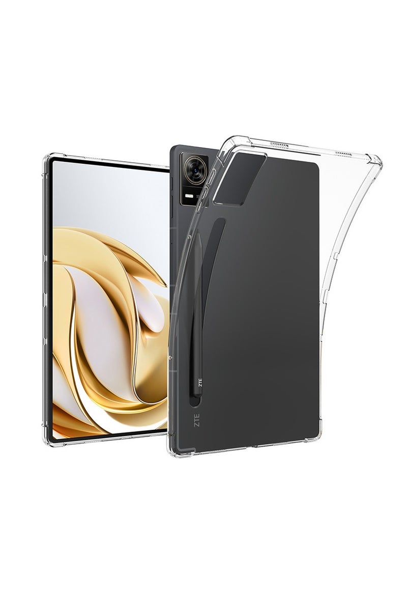 عام غطاء واقي شفاف مناسب لـ ZTE Axon Pad 12.1 بوصة 2025 - مزود بكيسات هوائية في الزوايا للحماية من السقوط، حماية واضحة مع تطابق دقيق للجهاز. - Image 1