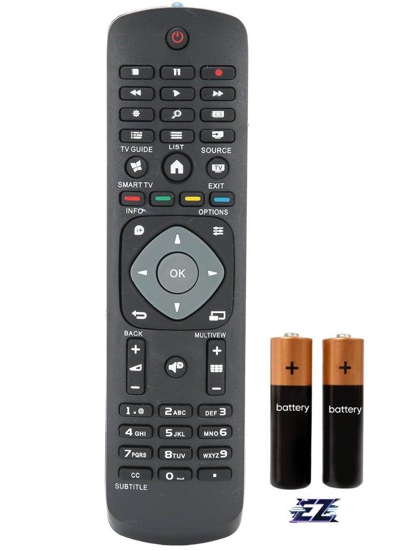 PopZa Remote Control for TV, Universal TV Remote Control Replacement for TV Replacement Remote Control TV Remote Control Universal Remote Control for DVD Player with battery - Image 1