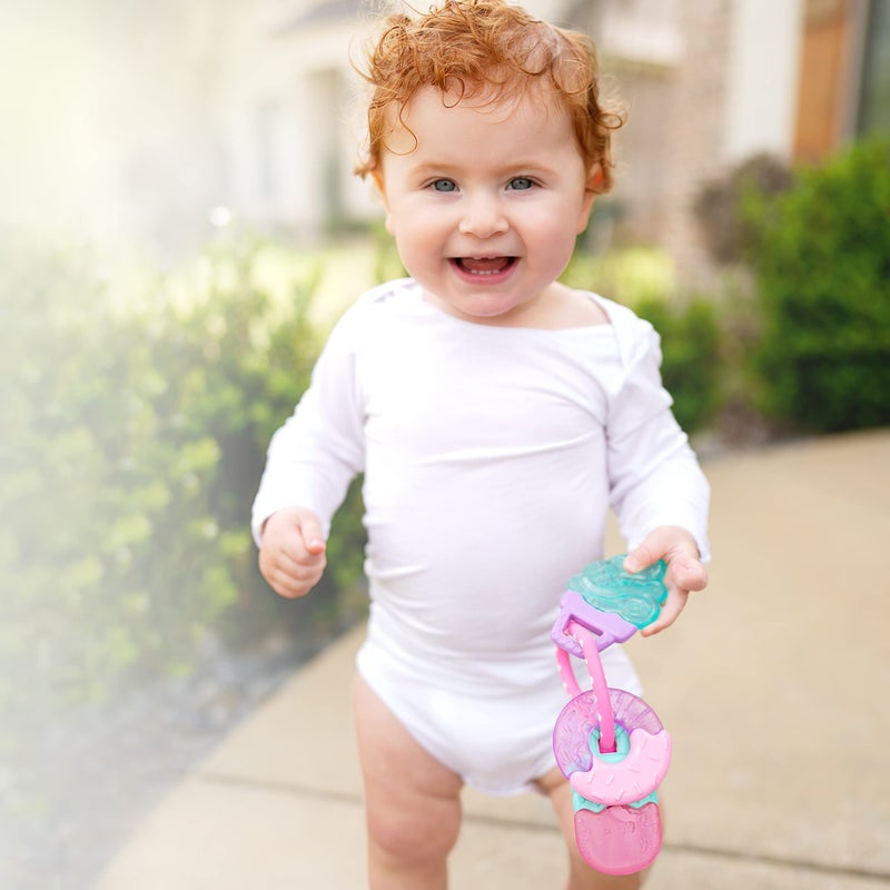 Nuby ICY Gel Teether Ring, Popsicle, Donut and Ice Cream - 3+ Months - Image 2