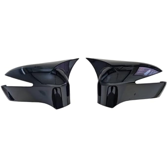 ريحني أغطية مرآة أجنحة سوداء من نوع ABS أغطية سيفيك هايبرد أغطية أبواب السيارة ومرآة الباب وحواف ABS مادة لهوندا الجيل الثامن سيفيك 2006 2007 2008 2009 2010 2011 لامع أسود - Image 3