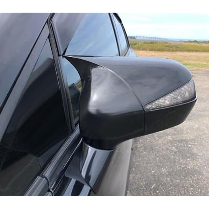 ريحني أغطية مرآة أجنحة سوداء من نوع ABS أغطية سيفيك هايبرد أغطية أبواب السيارة ومرآة الباب وحواف ABS مادة لهوندا الجيل الثامن سيفيك 2006 2007 2008 2009 2010 2011 لامع أسود - Image 1