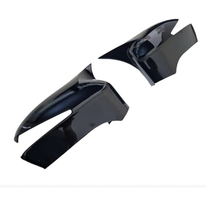 ريحني أغطية مرآة أجنحة سوداء من نوع ABS أغطية سيفيك هايبرد أغطية أبواب السيارة ومرآة الباب وحواف ABS مادة لهوندا الجيل الثامن سيفيك 2006 2007 2008 2009 2010 2011 لامع أسود - Image 2