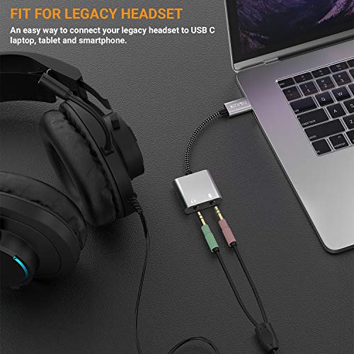 Cubilux USB C to TRS Microphone Headphone Splitter, Type C to 3.5mm Audio MIC Adapter Compatible with Google Pixel 8/7/6 Pro, Pixel 7a/6a, Pixel Fold, Pixel Tablet, Samsung S24/S23/S22/S21 Ultra More - Image 5