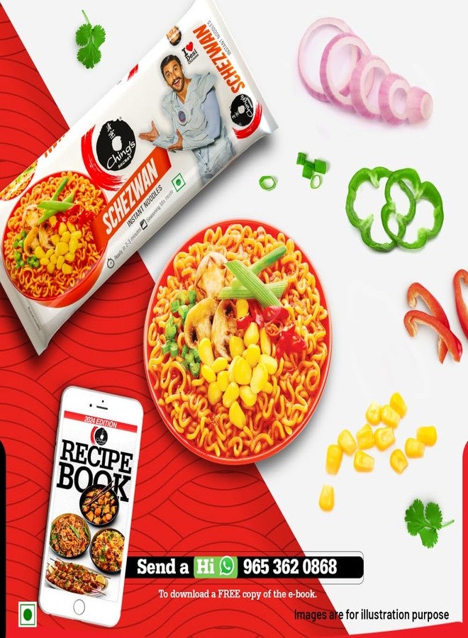 Ching's Ching’s Secret Schezwan Instant Noodles, Desi Chinese Noodles, Vegetarian, 240g - Image 5