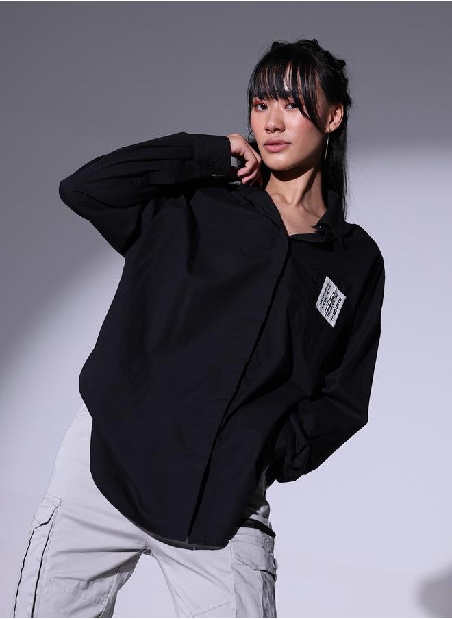 Hubberholme Black Shirt For Women  - Image 1