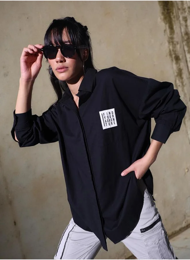 Hubberholme Black Shirt For Women