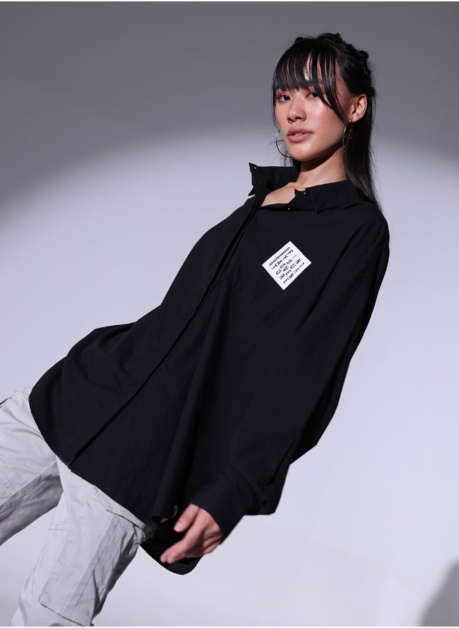 Hubberholme Black Shirt For Women  - Image 4