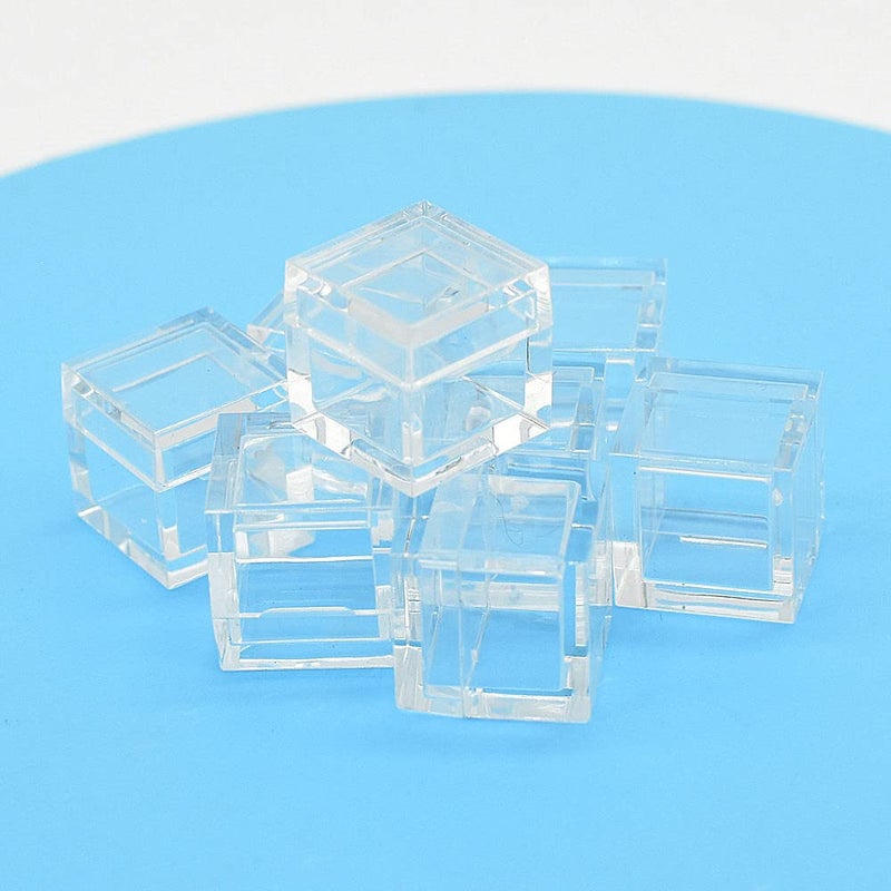 Magerial Acrylic Box Tray For Element Cubes Clear Case Periodic Table Bracket For Elements Collections Displays (1, For 10Mm Cube-10Pcs) - Image 1
