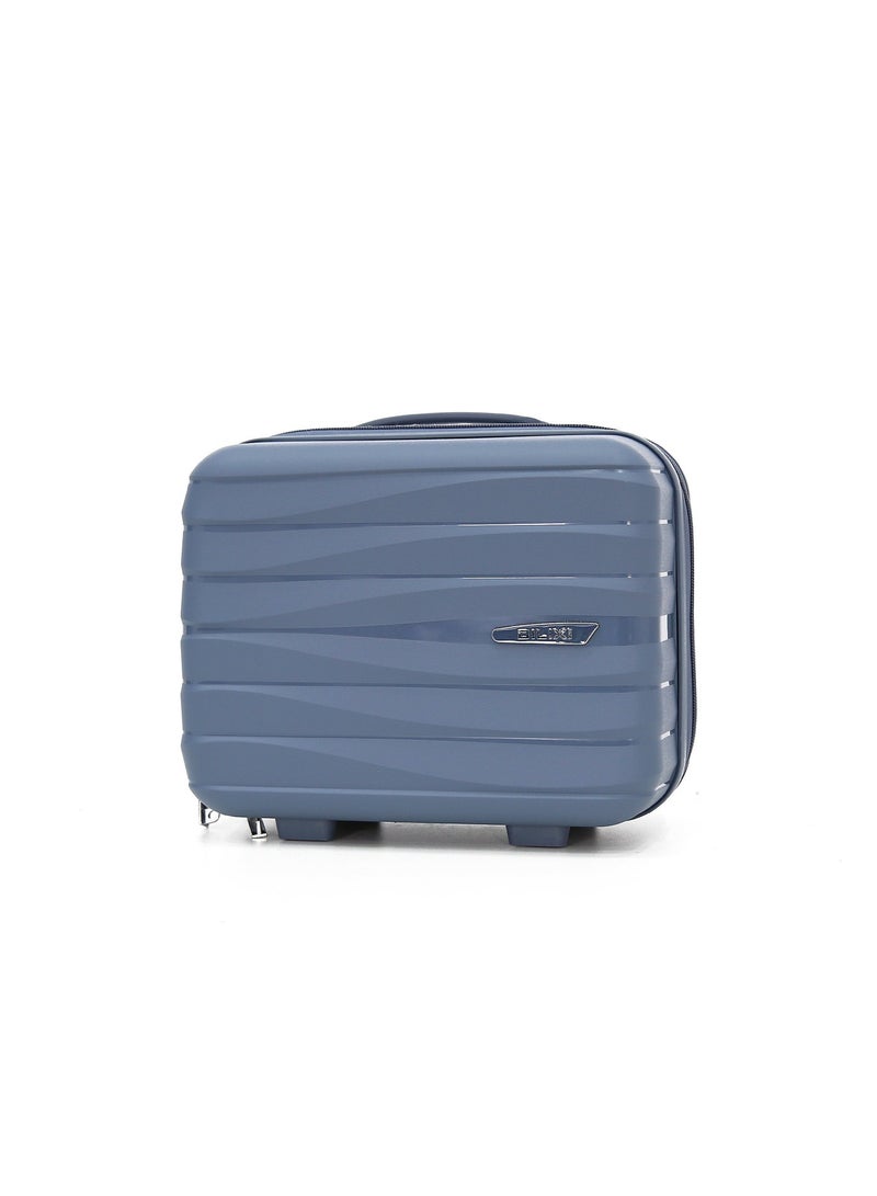 DILIXI مجموعة حقائب لودج غير قابلة للكسر بغطاء صلب مصنوعة من بولي بروبلين 8 عجلات متعددة الطبقات 5 قطع، زرقاء (BC-12 بوصة، S-20 بوصة، M-24 بوصة، L-28 بوصة، XL-32 بوصة) - Image 3