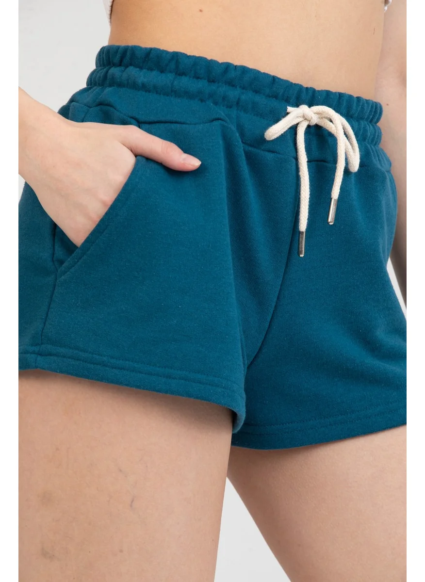 Twenty3 Women's Basic Short Pocket Shorts with Elastic Waist