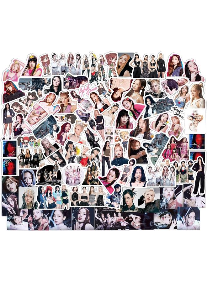 الأزرق جي دبليو صندوق هدايا وردي أسود BornPink - بطاقات فوتوغرافية للبضائع KPOP هدايا سلسلة مفاتيح الحبل للمراوح الوامضة - Image 3