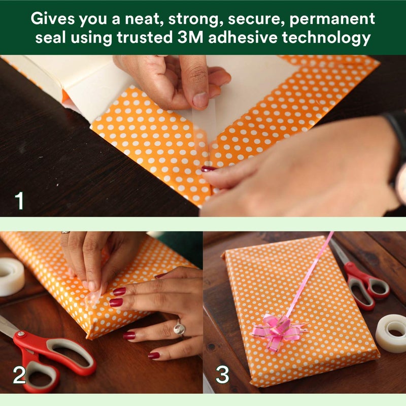 3M Scotch Magic Tape - The Original Matte-Finish Invisible Tape, Pack of 2 (2 Rolls, Width 1.9cm Length 25.4m) - Image 4