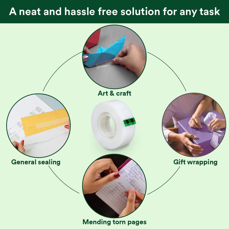 3M Scotch Magic Tape - The Original Matte-Finish Invisible Tape, Pack of 2 (2 Rolls, Width 1.9cm Length 25.4m) - Image 5