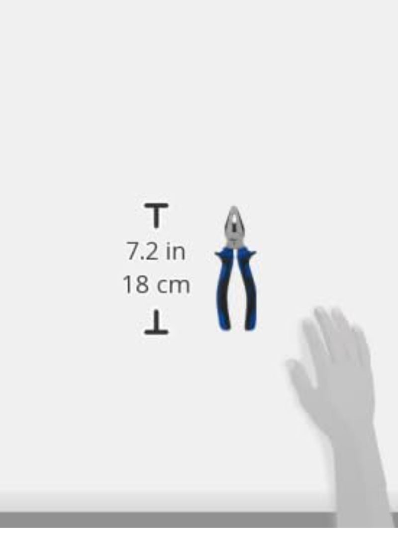 VTOOLS 7 Inch Combination Pliers Multifunction Pliers With Wire Cutting Crimping Wire Twisting Pulling And Nails Removing Con Steel And Black Polished Finish Pack 1 Vt2140 - Image 4