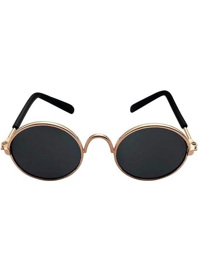 Generic - Pet Sunglasses Classic Retro Round Shape Reflection Eye Wear Uv Protection Stylish Goggles Sunglasses For Cat And Dogs - Multicolor (Pack Of 1) - Image 1