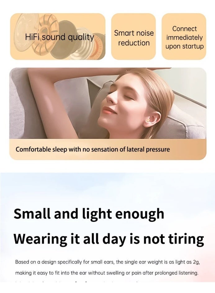 Wireless  Earphones,Bluetooth In-ear Earbuds Running Headset phone HIFI Stereo Active Noise Cancellation USB-C Charging - Image 4