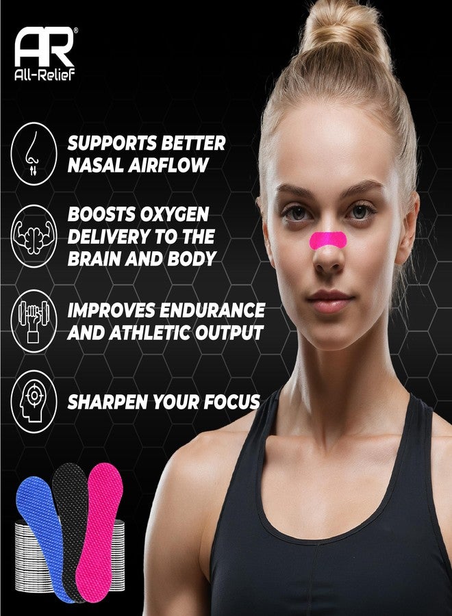 All-Relief Super Pack - 120 Nasal Strips in 3 Colors | Nasal Strips for Better Breathing | Nasal Strips for Snoring, Sleeping & Congestion | Anti-Snore Nose Strips | One Size Fits All | Strong & Gentle - Image 4