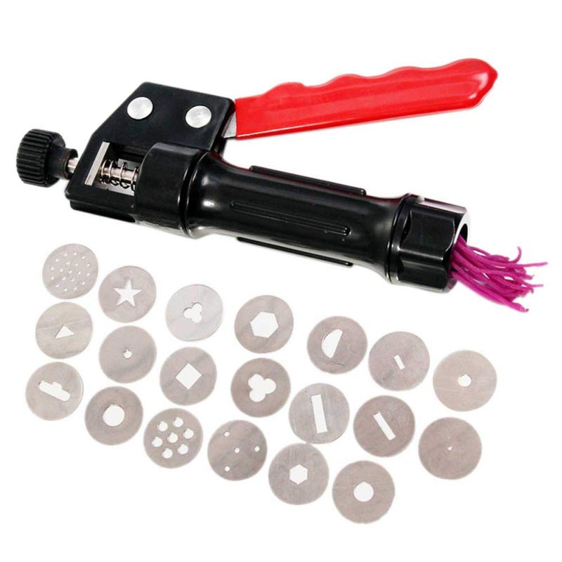 Saycker Clay Extruder Handheld Soft Clay Mud SqueezerDecorating Tool Portable DIY Craft Fondant Cake Polymer Clay Extruder Easy CleanSize22 x 23cm