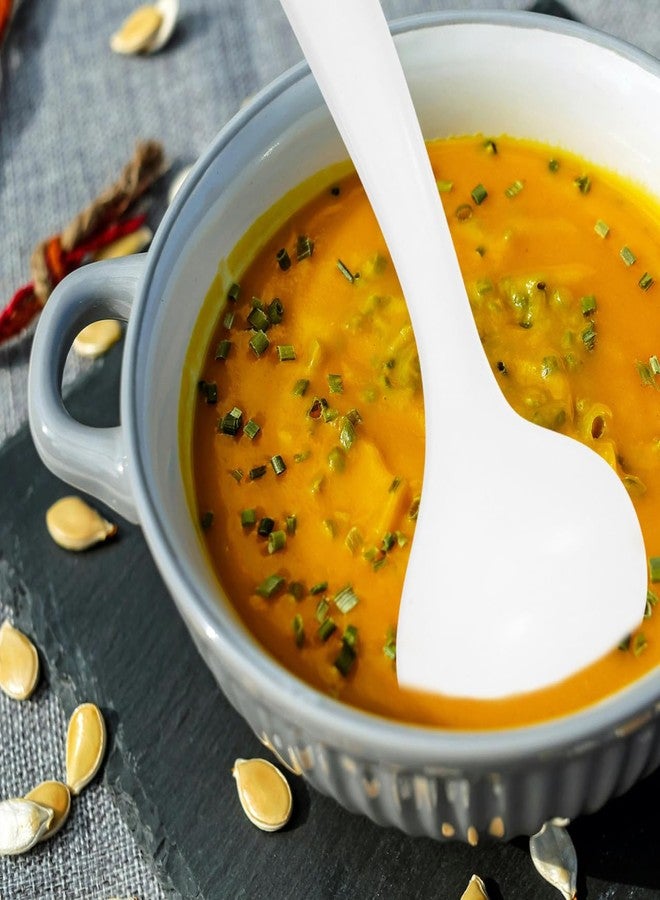 مجموعة ملاعق متعددة الاستخدامات من HOLIDYOYO، 6 قطع، مثالية للطبخ المنزلي، مناسبة للشوربة والدقيق، تصميم عميق، مصنوعة من مادة البولي بروبيلين، أبعادها 7.09 × 3.15 × 1.18 بوصة. - Image 5