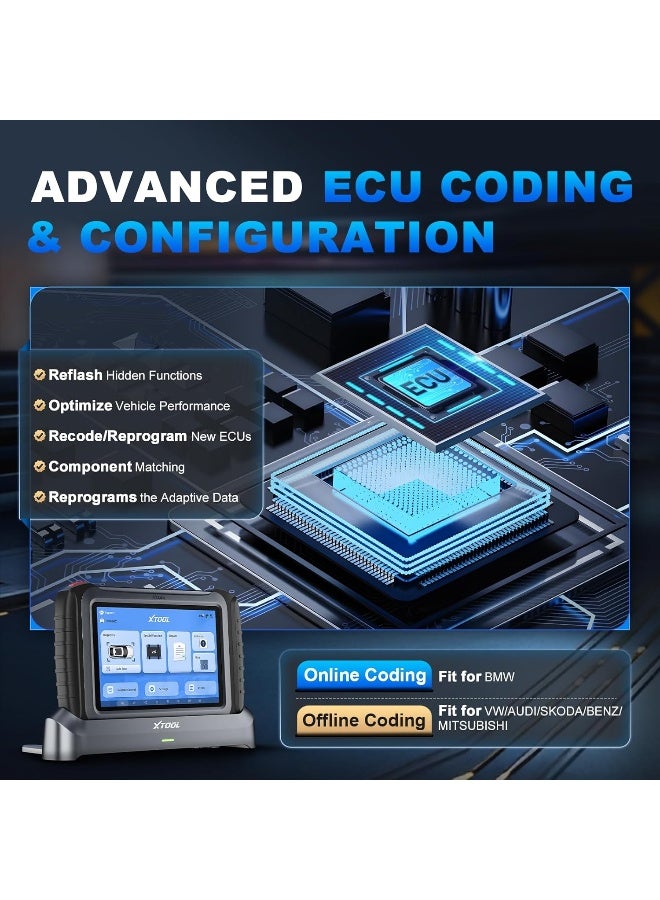 XTOOL XTOOL IP919 MAX OBD2 Scanner with J2534 ECU Programming Scan Tool  - Image 4