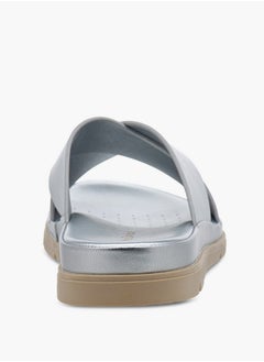 Le Confort Women's Solid Slip-On Cross Strap Sandals  - Image 5